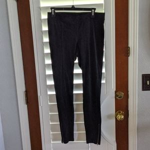 Express suede leggings with zipper ankle